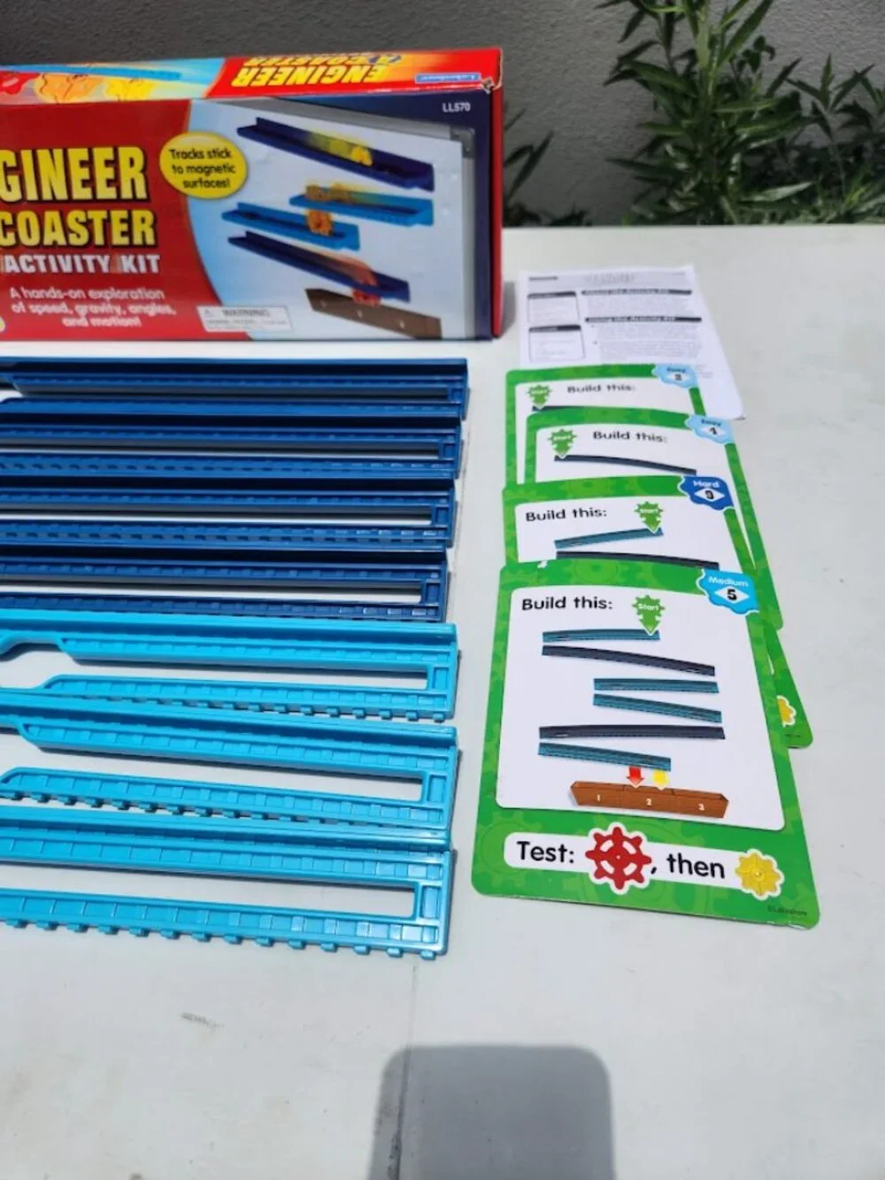 Lakeshore Engineer-A-Coaster Activity Kit LL570 Roller Coaster STEM Toy Magnetic
